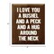 Sentimental ‘I Love You a Bushel and a Peck’ Sign 9x12 Rustic Pine with Vintage Appeal